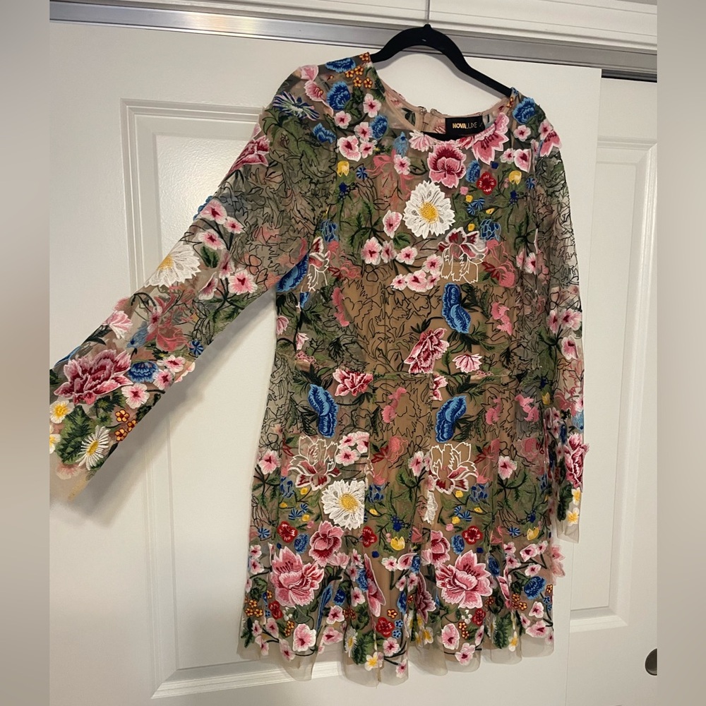 Embroidered Floral Dress - NWT